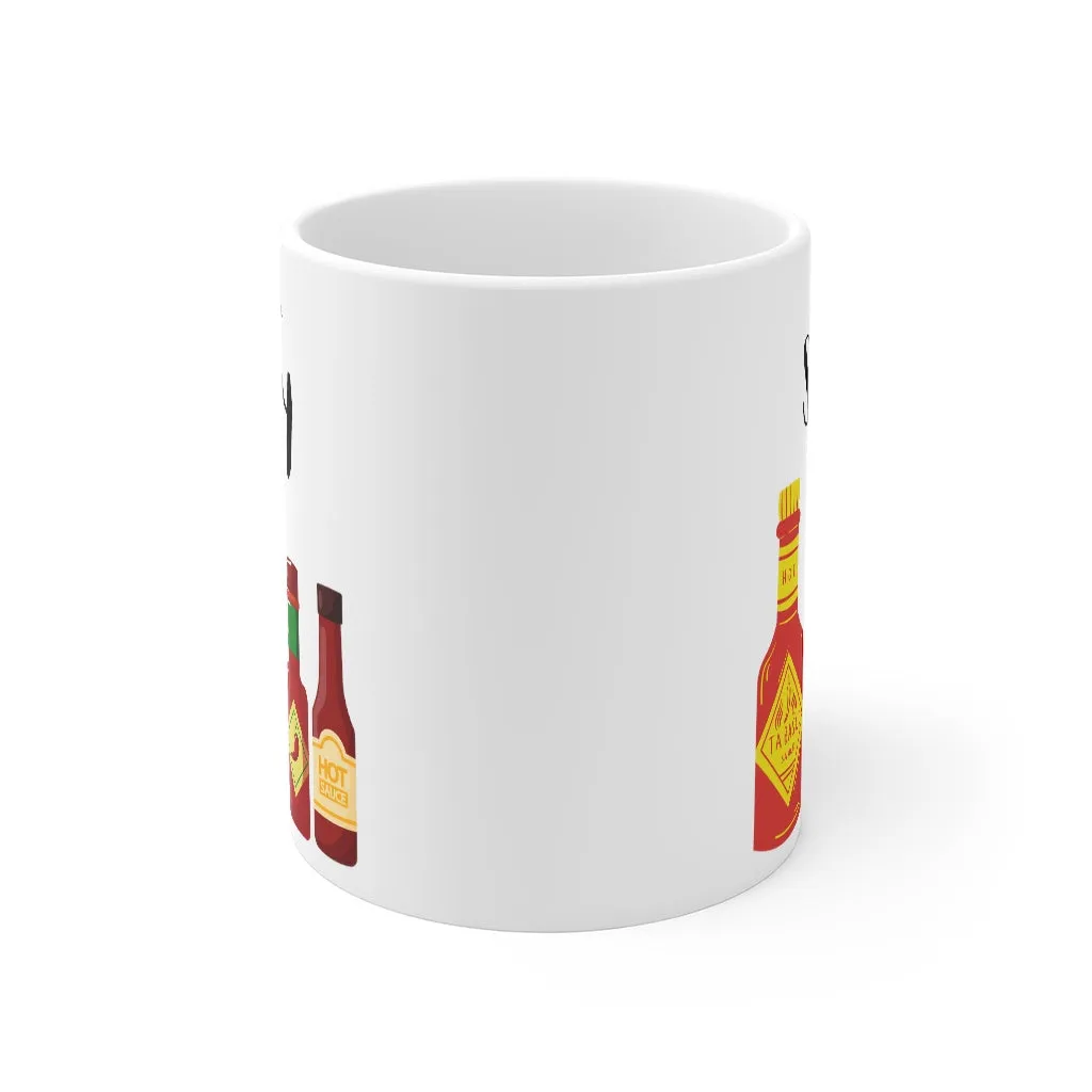 "I like it Extra Spicy Hot Sauce" ceramic Mug, 11 oz