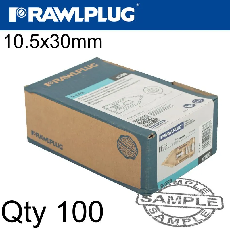 RAWLPLUG NAIL-IN  FIXING PLASTERBOARD 10.5X30MM X100-BOX RAW R-GPB