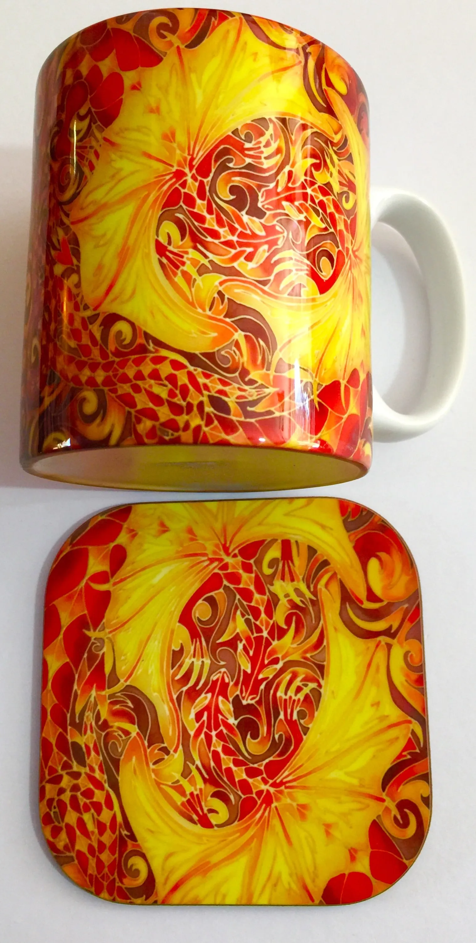 Red Dragons Mug & Coaster - Dragons Mug Box Set - Red Dragon Mug - Game of Thrones Gift