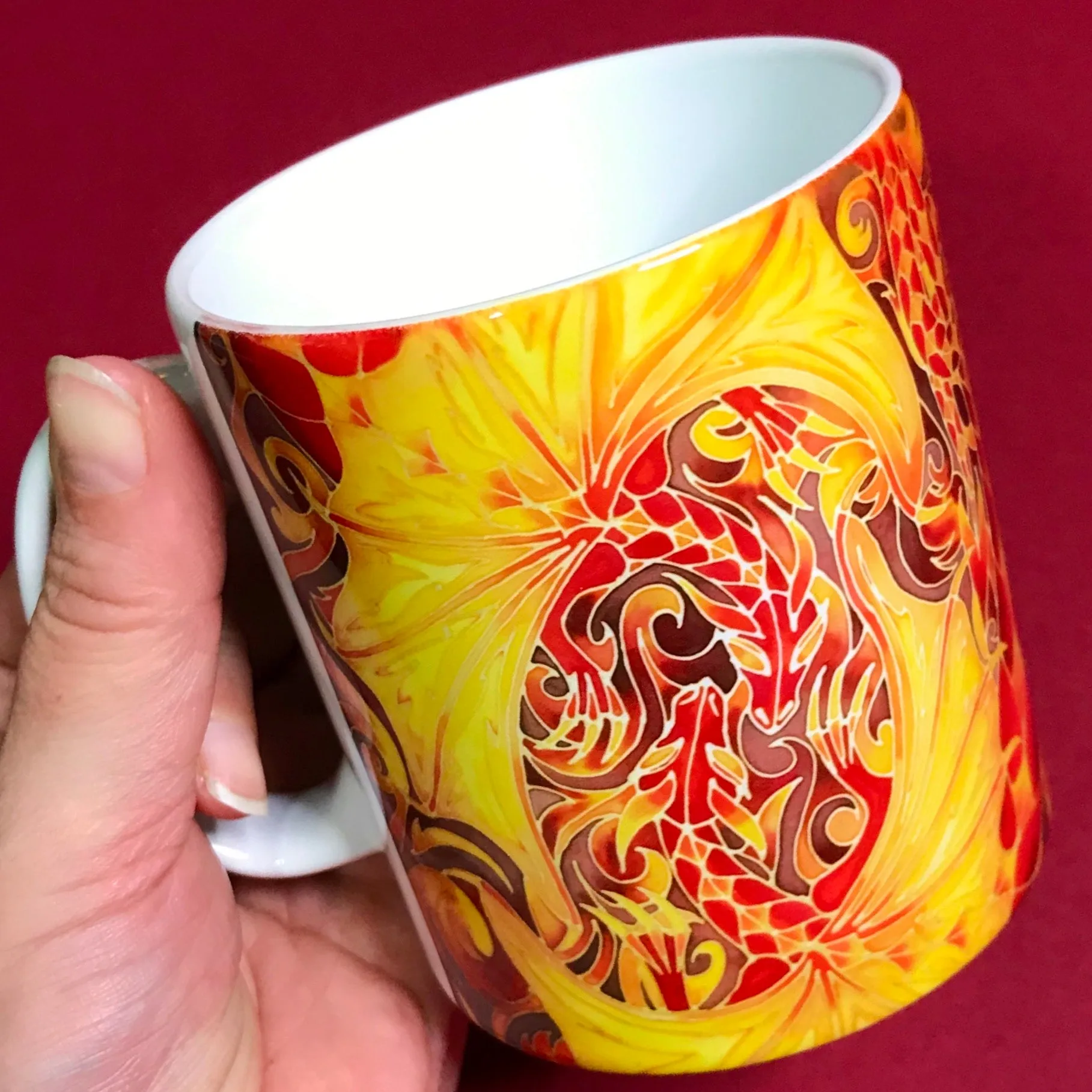 Red Dragons Mug & Coaster - Dragons Mug Box Set - Red Dragon Mug - Game of Thrones Gift