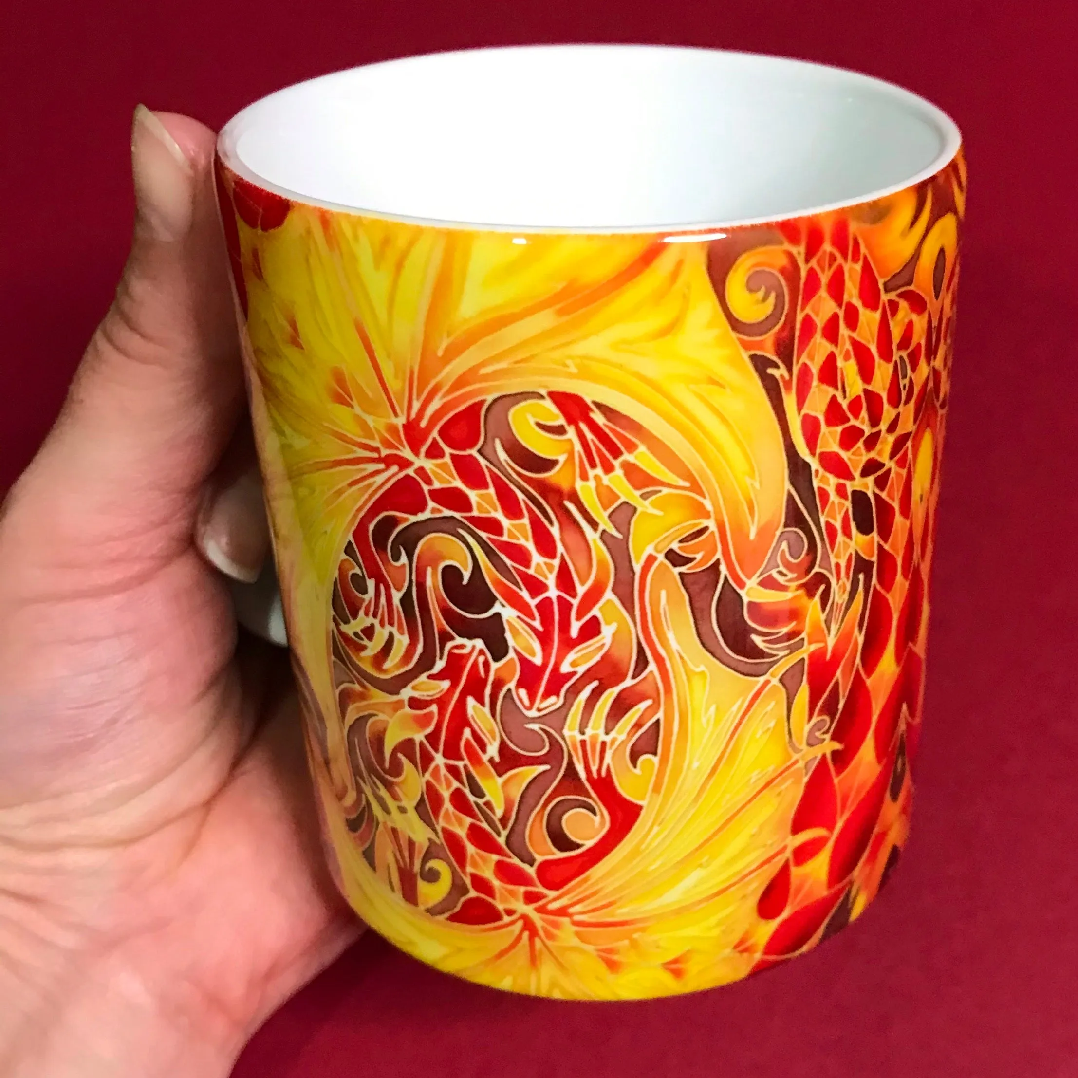 Red Dragons Mug & Coaster - Dragons Mug Box Set - Red Dragon Mug - Game of Thrones Gift