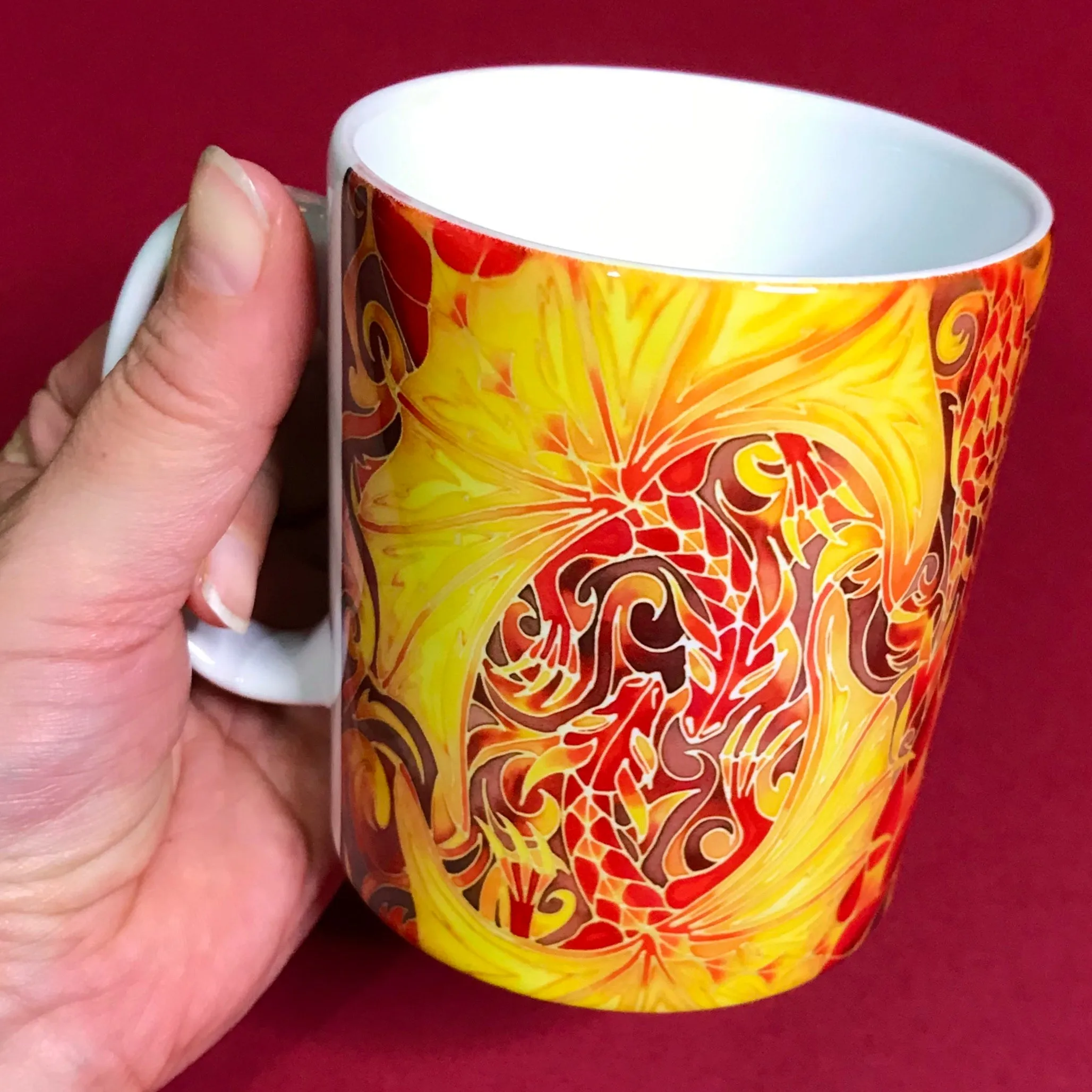 Red Dragons Mug & Coaster - Dragons Mug Box Set - Red Dragon Mug - Game of Thrones Gift