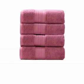 Renee Taylor Brentwood Low Twist 4 Piece Rosebud Bath Towel Pack