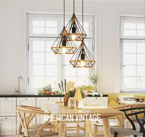 Retro Triangle American Style Pendant Light