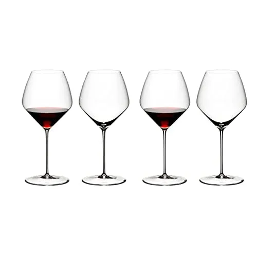 Riedel Veloce 4-Piece Set Crystal Pinot Noir/Nebbiolo Wine Glass, 25.8 Oz