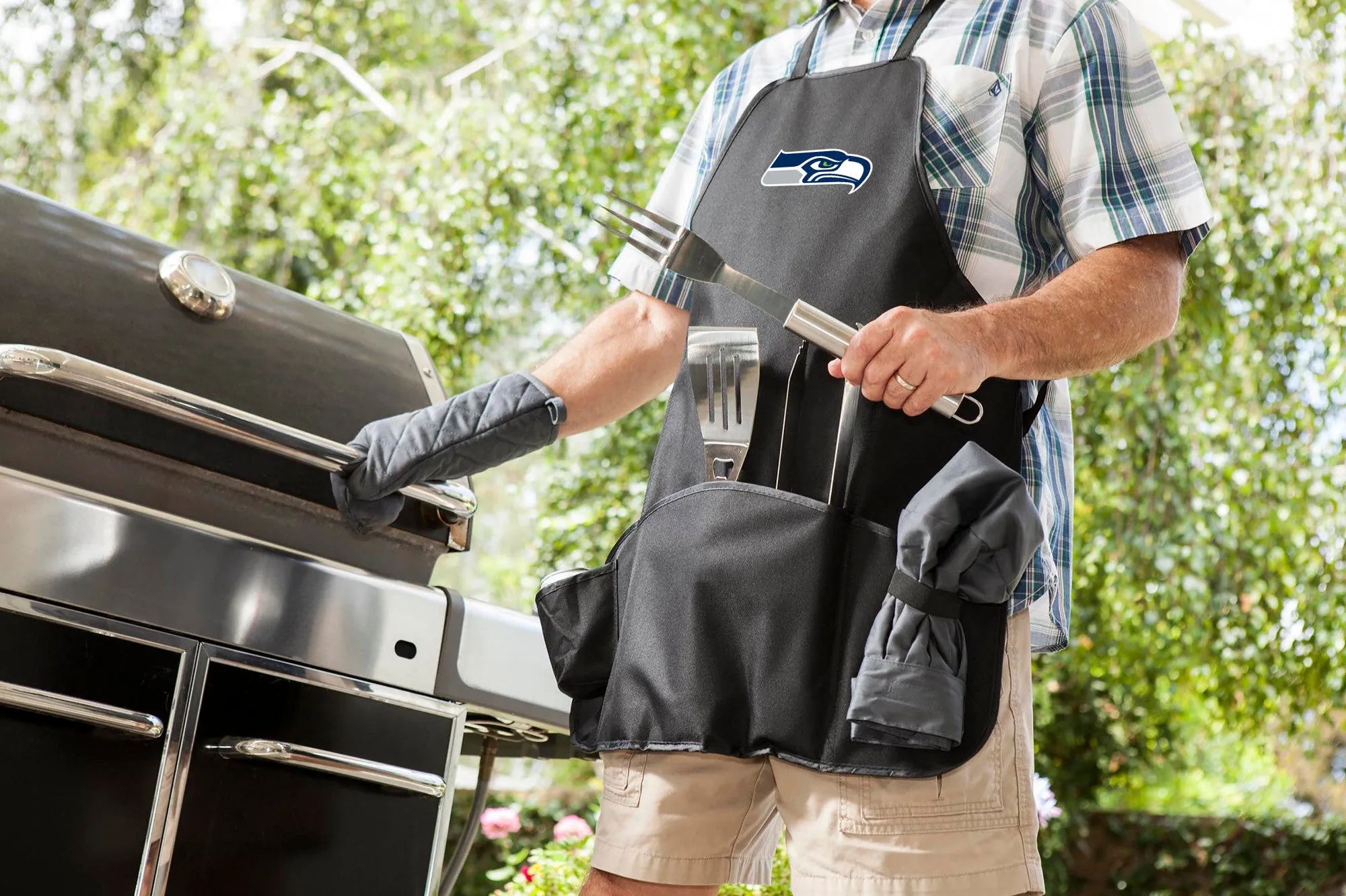 Seattle Seahawks - BBQ Apron Tote Pro Grill Set