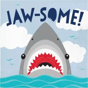 Shark Party Luncheon Napkins - 16 Napkins/Pack or 192 Napkins/Unit