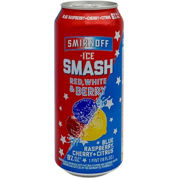 SMIRNOFF ICE SMASH RED WHITE AND BERRY