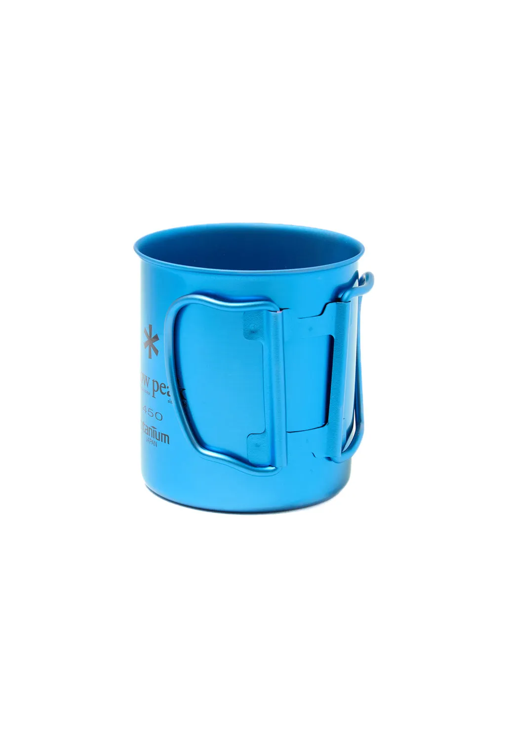 Snow Peak Titanium Colour Single Wall Cup 450ml - Blue