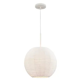 Sophie 1-Light Pendant in White Coral