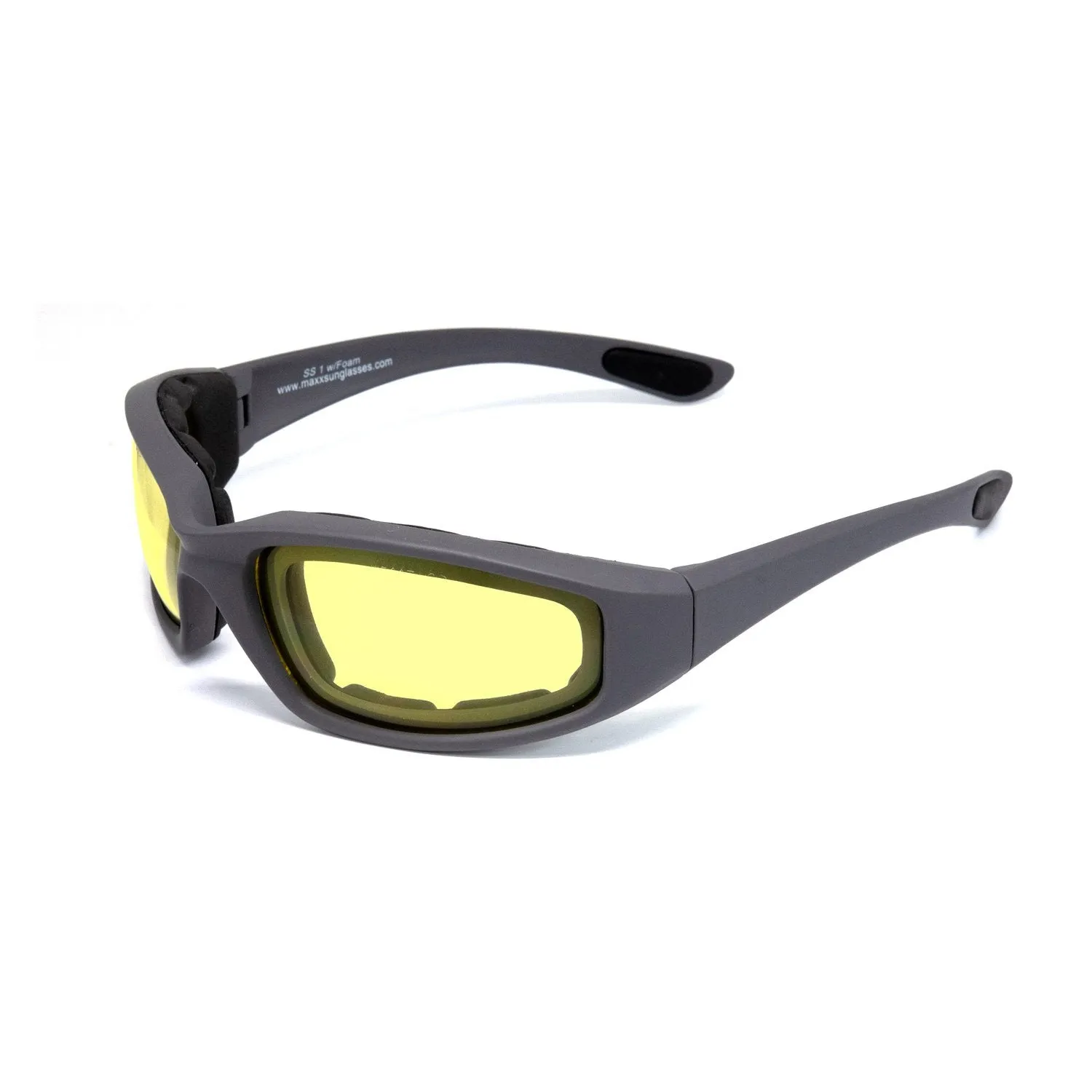 SS1 Yellow Lens ANSI Z87  Sunglasses - Gray