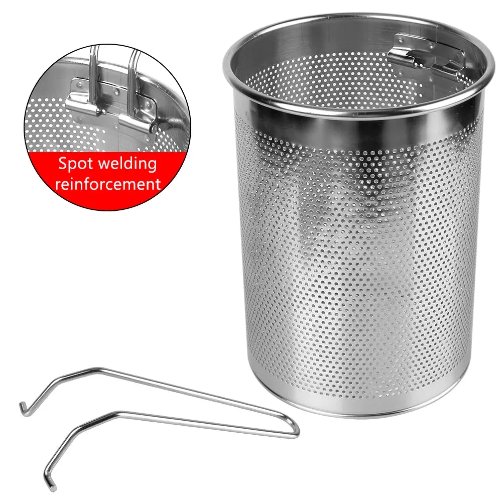 Stainless Steel Fryer Foldable Thickened Deep Fryer Food Strainer