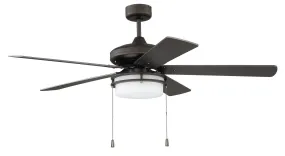 Stonegate 2-Light Contractor Ceiling Fan in Espresso