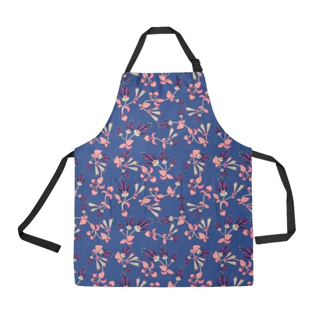 Swift Floral Peach Blue Apron