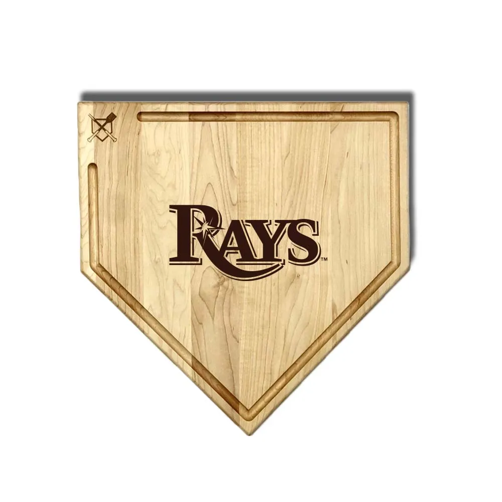 Tampa Bay Rays Home Plate Cutting Boards | Multiple Sizes | Multiple Designs