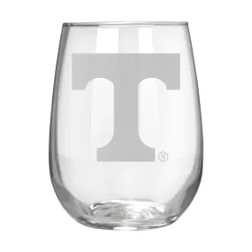 Tennessee Volunteers 17 oz. Stemless Wine Glass