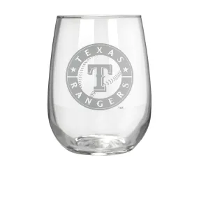 Texas Rangers 17 oz. Stemless Wine Glass