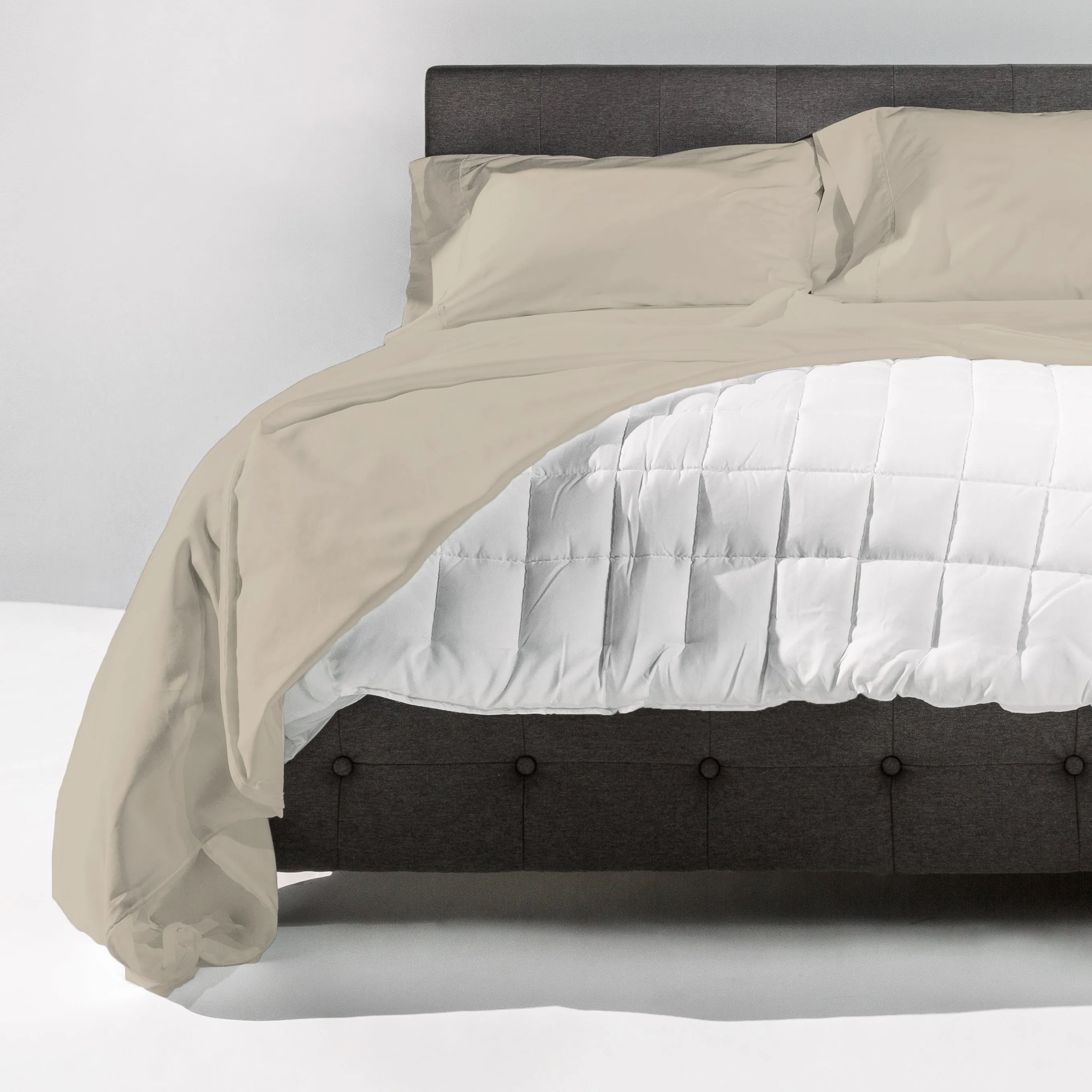 The New-Way Duvet Cover | Easy: Zips Open Wide on 2 Sides | No Bunching: Comforter Clips In | Quick Adjustments w/Hidden Side Vents | 100% Cotton Sateen