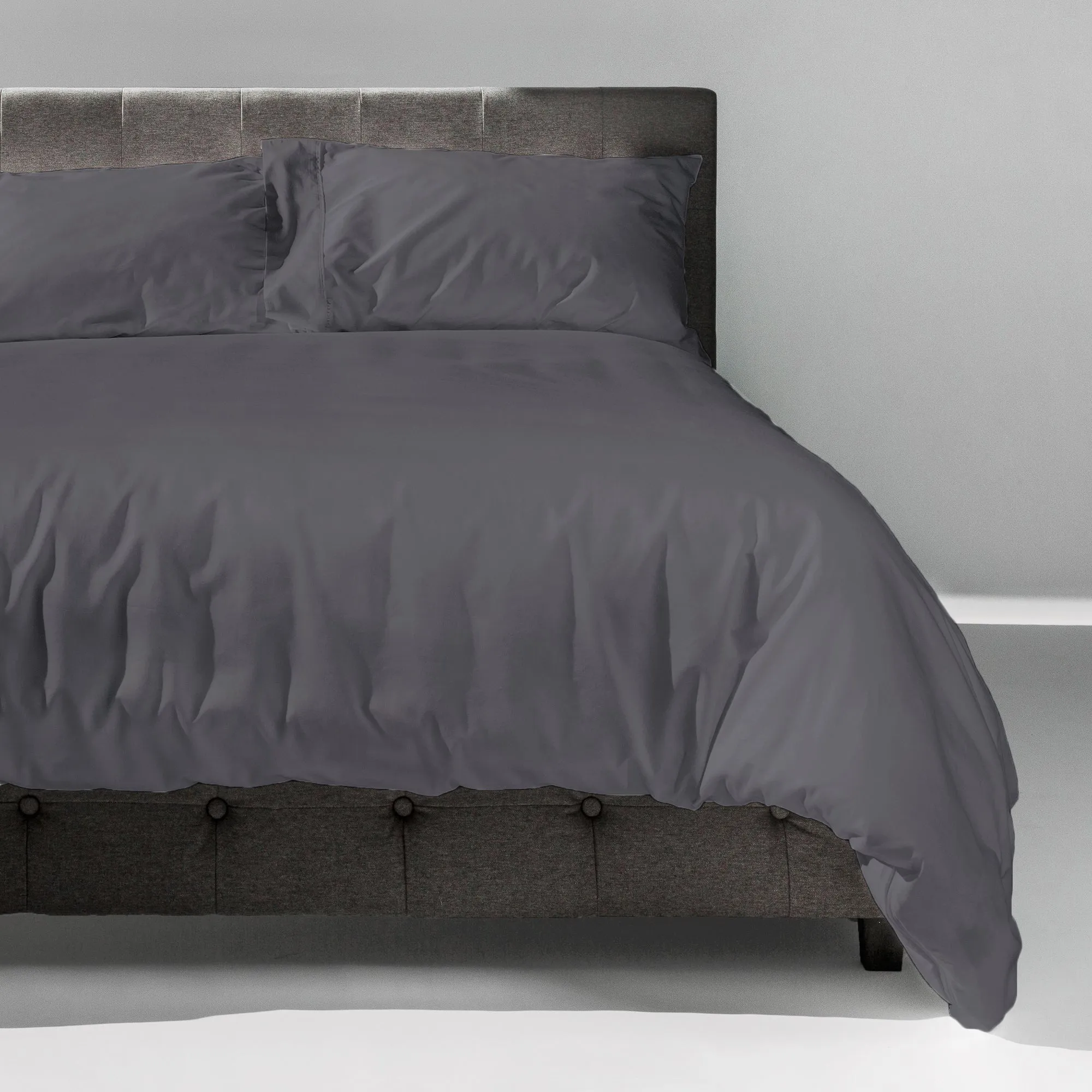 The New-Way Duvet Cover | Easy: Zips Open Wide on 2 Sides | No Bunching: Comforter Clips In | Quick Adjustments w/Hidden Side Vents | 100% Cotton Sateen