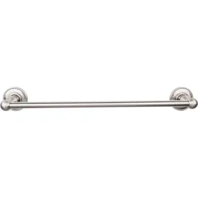 Top Knobs ED6BSNA Edwardian Bath Towel Bar 18 In. Single - Beaded Bplate Brushed Satin Nickel