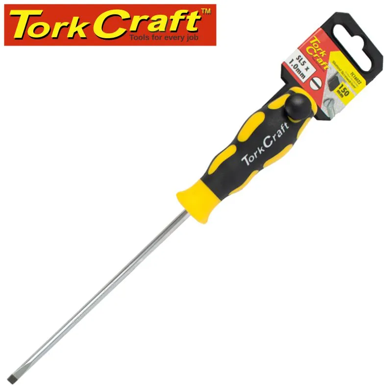 TORK CRAFT SCREWDRIVER SLOTTED 5 X 150MM TC16022