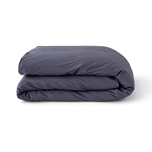 Tuft & Needle, Percale Duvet Cover, 215 Thread Count, 100% Cotton - Slate - Twin/Twin XL