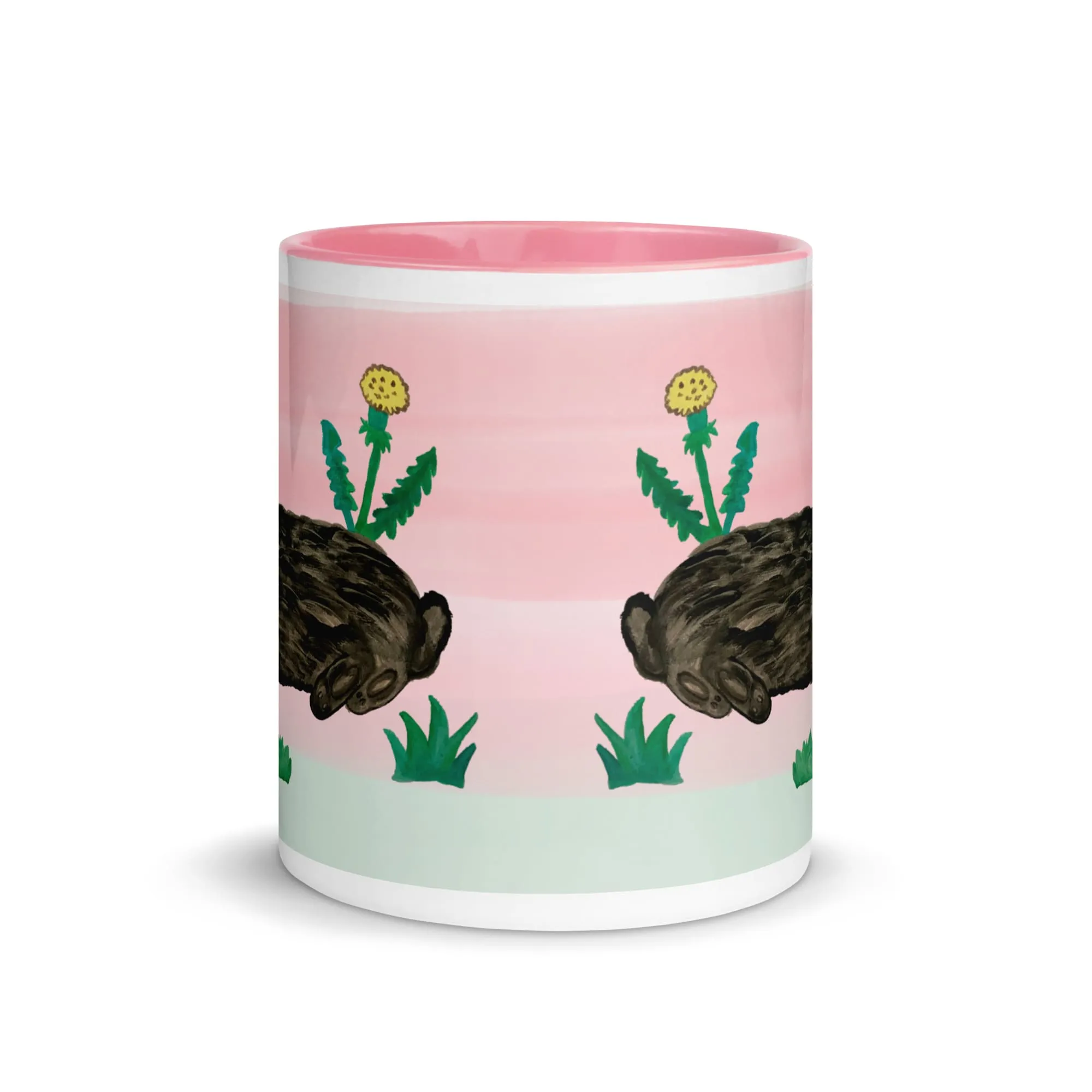 Whimsical Rabbit and Butterfly Ceramic Mug