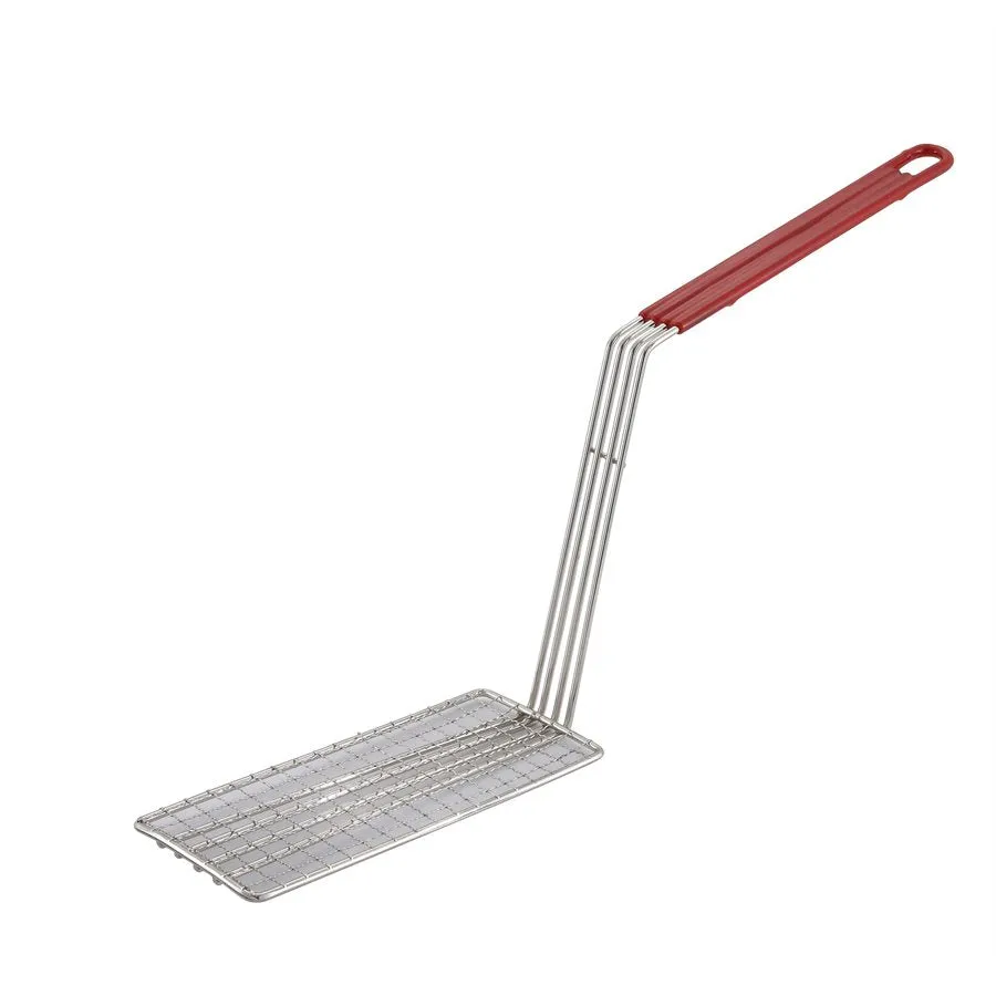 Winco Fryer Basket Press with 11" Red Handle