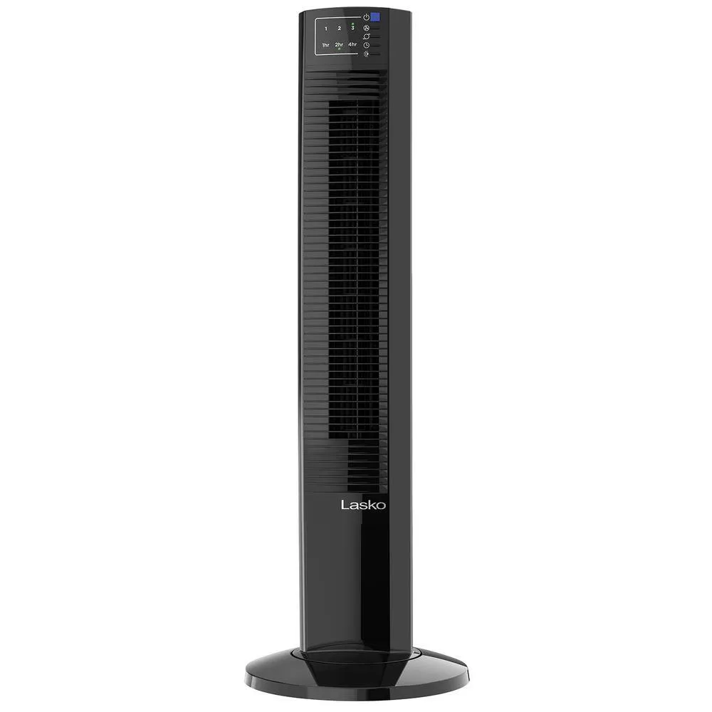 Wind Tower  35-inch Oscillating Tower Fan with Timer and Remote Control - Black