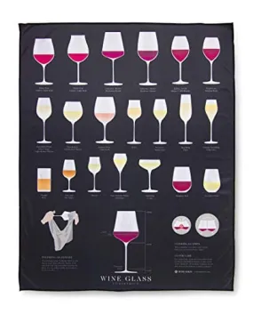 Wine Folly - Microfiber Polishing Cloth For Glass - Large Size (22" x 28")