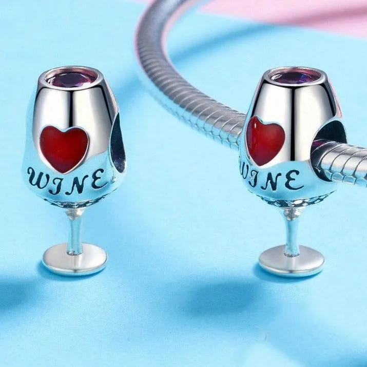 Wine Glass Charm