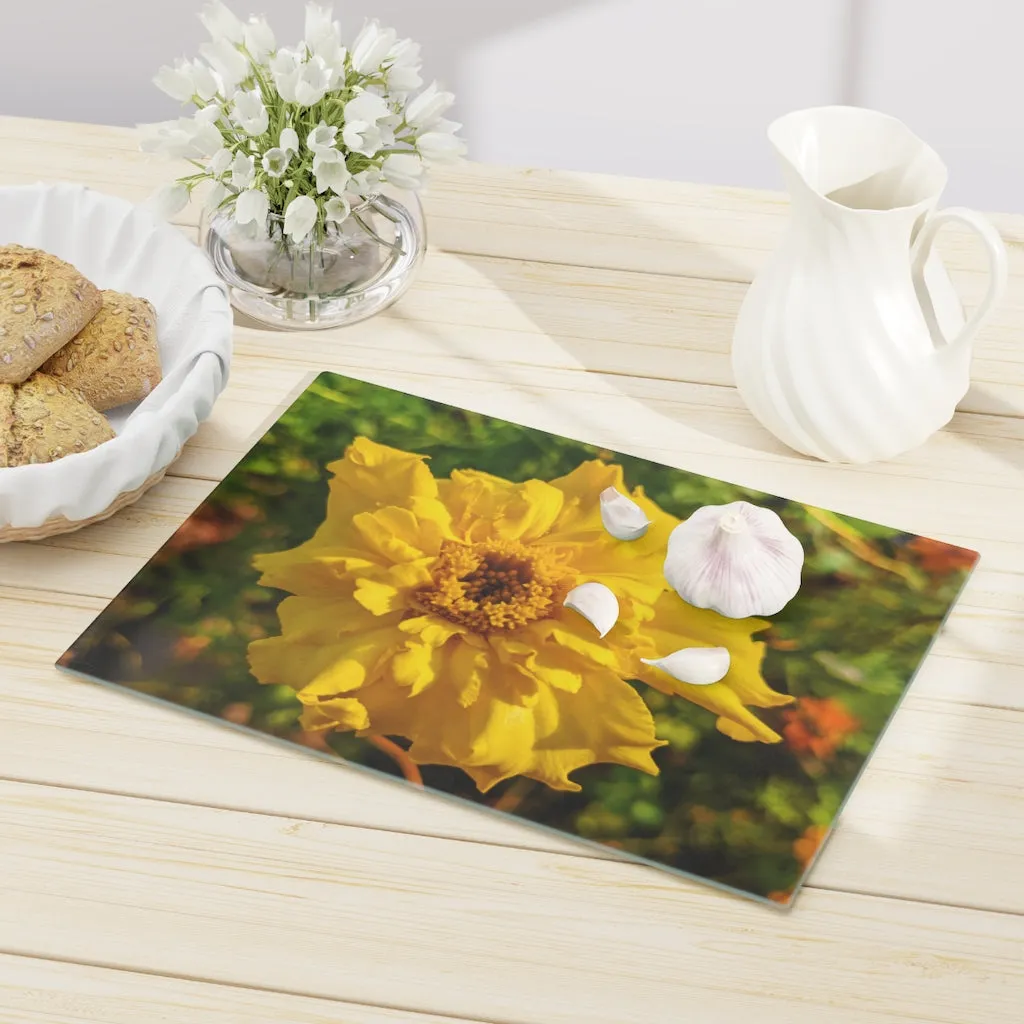 Yellow Flower Cutting Board