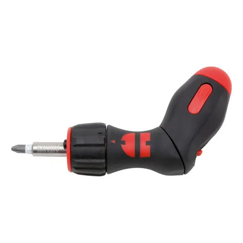 ZEBRA Pistol Grip Ratchet Screwdriver with 6 Bit Magazine (Bits Not Included)