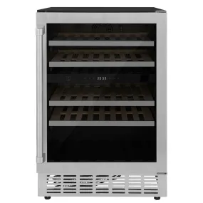 ZLINE 24 in. Monument Dual Zone 44-Bottle Wine Cooler in Stainless Steel (RWV-UD-24)