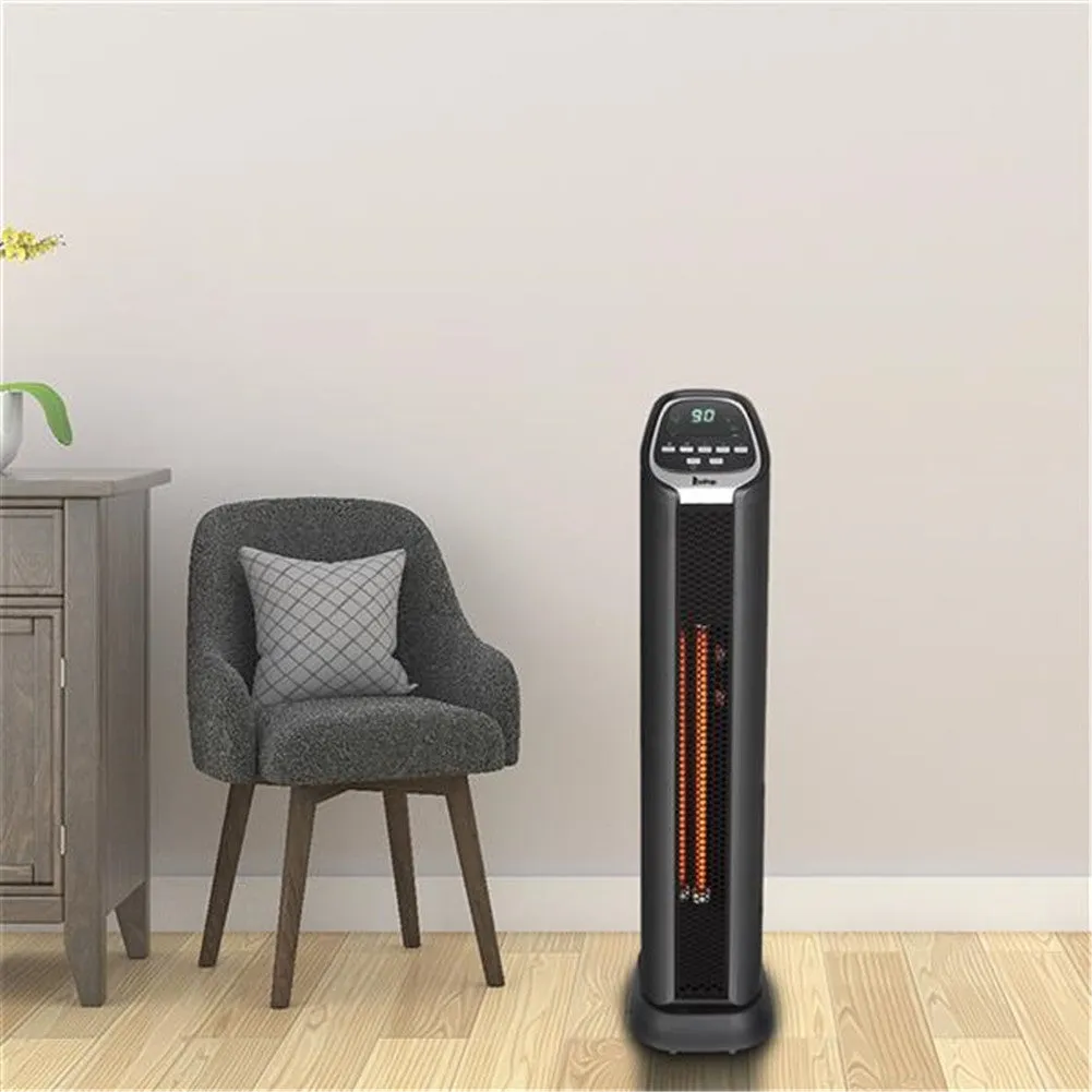 ZOKOP Digital Slim Space Heater 1500W with Two Heat Settings Black