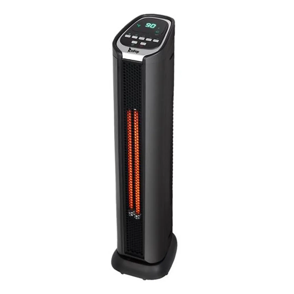 ZOKOP Digital Slim Space Heater 1500W with Two Heat Settings Black