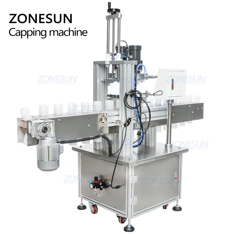 ZONESUN ZS-XG16C Pump Head Round Bottle Automatic Bottle Capping Machine